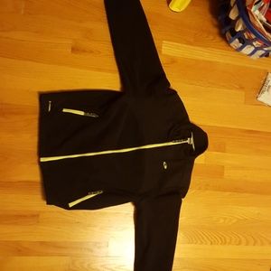 Black and Lime Green Champion Hoodie